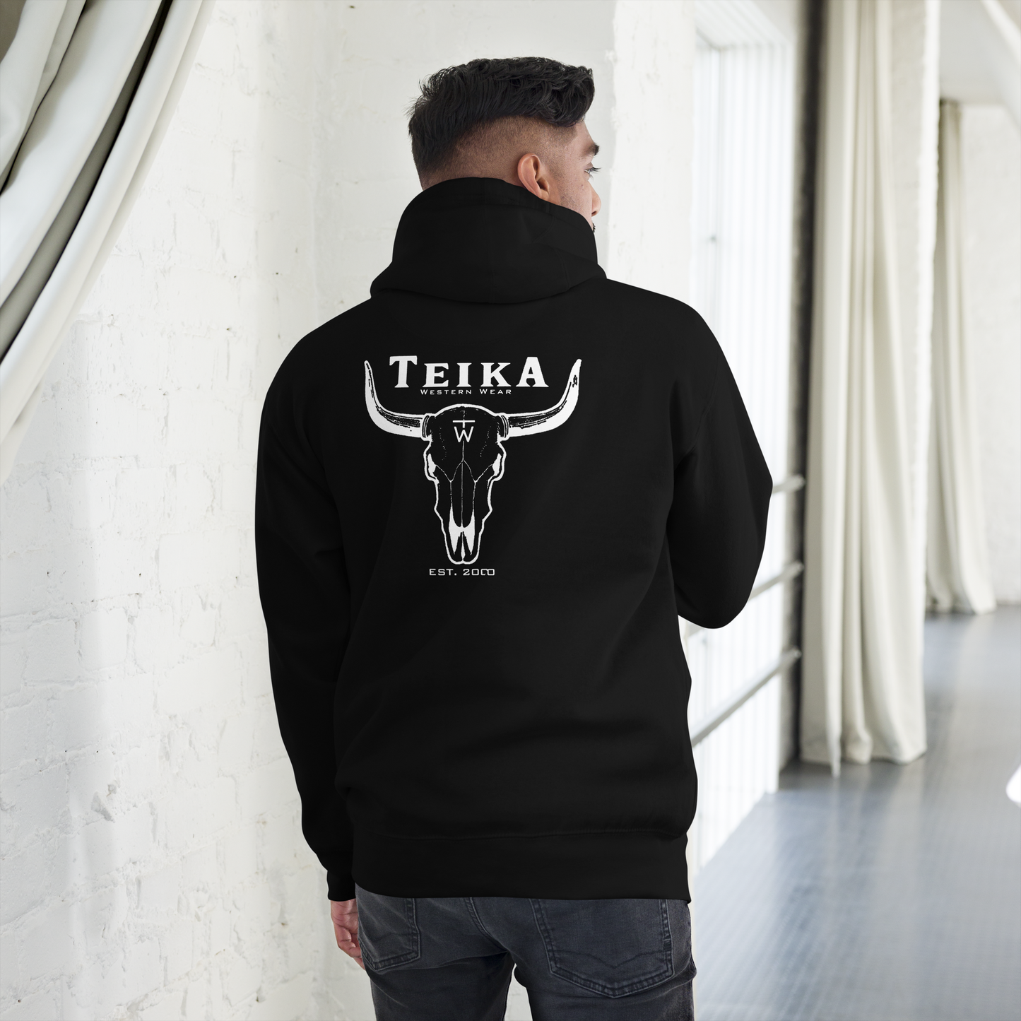 TEIKA “Bull skull” premium hoodie