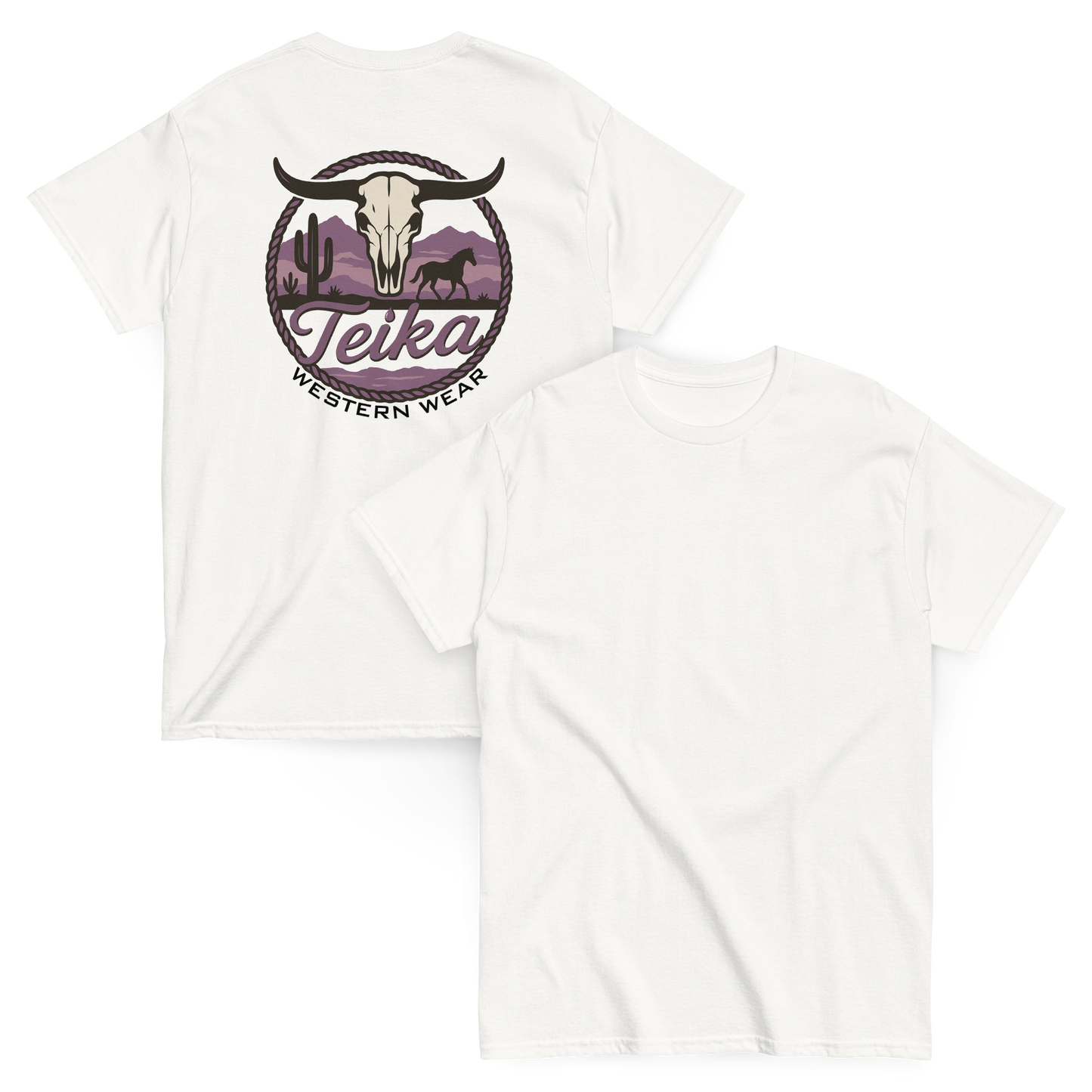 TEIKA "Desert Skull"Tee, Midnight Collection
