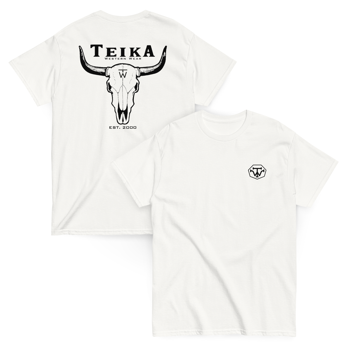 TEIKA "Longhorn Skull" Tee, Midnight Collection