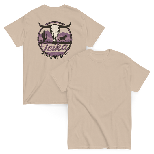 TEIKA "Desert Skull"Tee, Midnight Collection