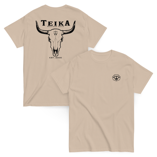 TEIKA "Longhorn Skull" Tee, Midnight Collection